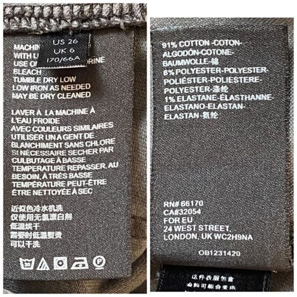 NWT Anthropologie High‎ rise Darted Skinny Jeans, 26 - Picture 11 of 14